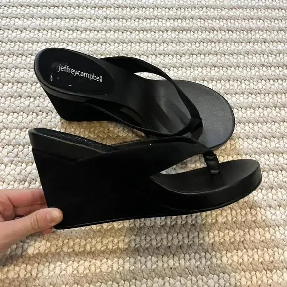 JEFFREY CAMPBELL Leizel Platform Wedge Flip Flop - Picture 3 of 8